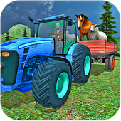 animaux ferme driver tracteur icon