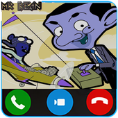 live chat with mr bean cartoon icon