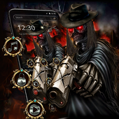 ikon Horror Ghost Skull Gun Theme