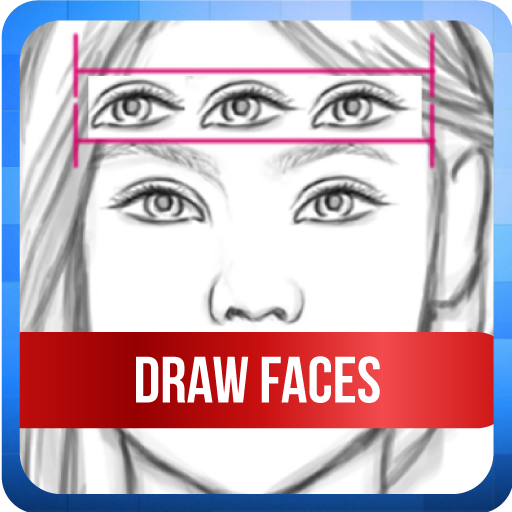 Tutorial Drawing 2D Face Step By Step icon