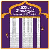 Jadwal Imsakiyah Puasa Ramadhan 2018