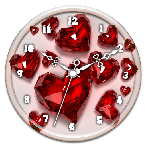 Diamond Heart Clock Live WP icon