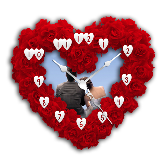 Love Clock Heart Wallpaper icon