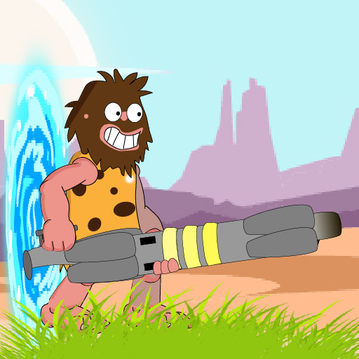 Portal Gun Game 2D : Stone Age Hero (Hunger) icon