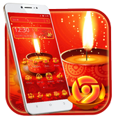 Red Happy Diwali Theme icon