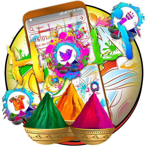Holi Dance Launcher Theme icon