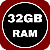 32 gb memory card booster - ram cleaner icon