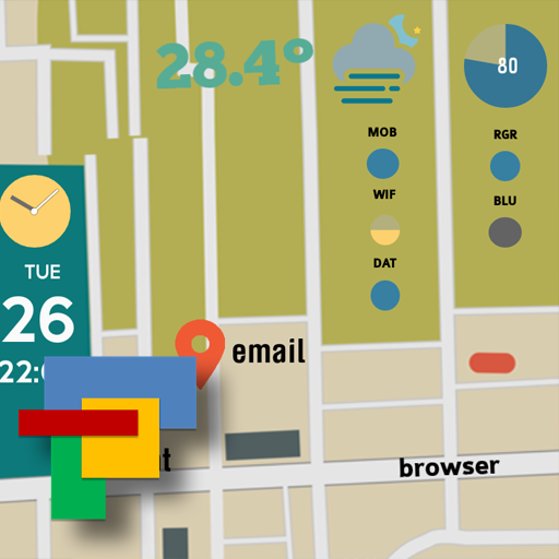 Map Theme for Total Launcher icon