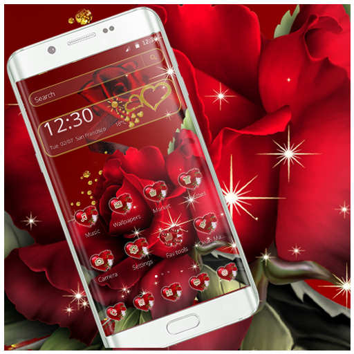 Red Heart Rose Theme icon