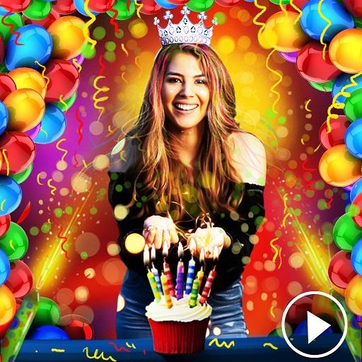Birthday Wishes - Photo Effect Video Status Maker icon