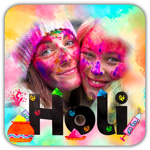 Holi Photo Editor 2021 : Frame, Stickers, Emojis icon