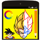 How to draw Dragon Ball Z DBZ icon
