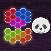 Panda Hexa Glow Puzzle icon
