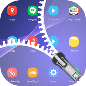 Transparent Zip Screen Lock icon