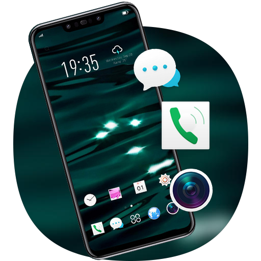 Tema abstracto del agua para la galaxia icon