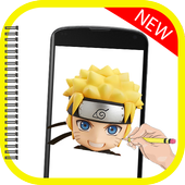 How to draw naruto &amp; Boruto icon