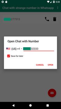 Open with WHatsapp Chat screenshot 1