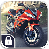 Sports Bike Keypad Lock Screen icon