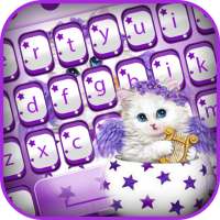 Purple Cat Keyboard Theme