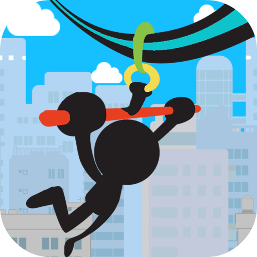 Stickman Sliding Rope Hero icon