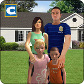 Virtual Police Dad Life: Happy Family Game icon