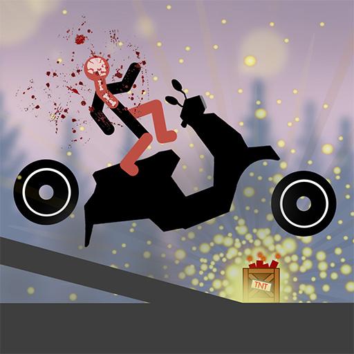 Stickman Dismounting Falling icon