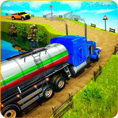 Offroad Oil Tanker Truck Transporter: Driving Sim icon
