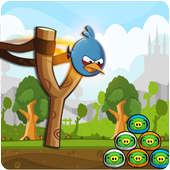 Knock Down Angry Chicken shooter Bird icon