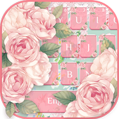 Pink Flower Keyboard icon