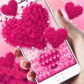 Pink love Heart keyboard on 9Apps