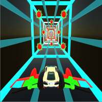 Real Flying Car -Speed Tron Cube Tunnel Trouble 3D