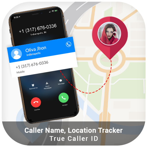 Caller Name, Location Tracker &amp; True Caller ID أيقونة