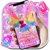 Pink Barbie keyboard icon