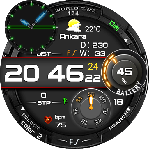 D 134 Digital Watch Face For WatchMaker Users icon