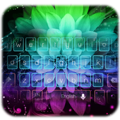 Tastiera fiori colorati icon