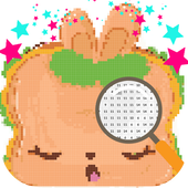 Coloring Cupcake Flavour Fusion By Number Game icon