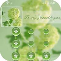 AppLock Theme Green Flowers on 9Apps