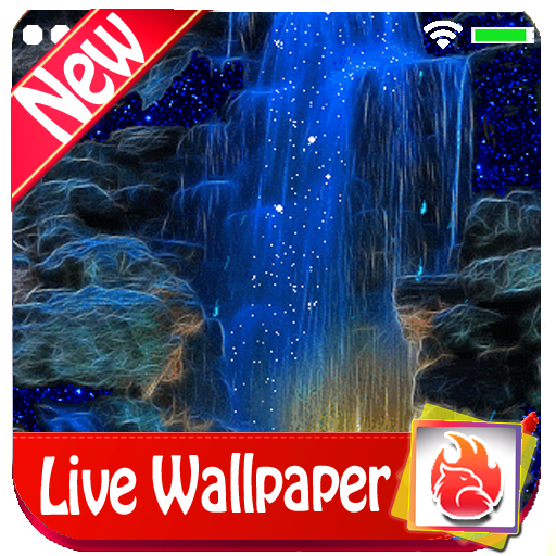Magic Blue Fall Live Wallpaper Magic waterfall icon