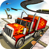 Impossible 18 wheeler Truck Driving Tracks icon