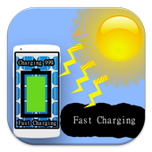 Fast Charging Solar Battery Prank. icon