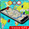 Voice GPS Driving Direction Speedometer Street Map आइकन