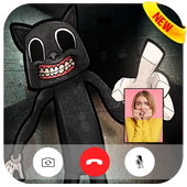 Cartoon Cat Horror Game Video Call icon