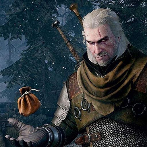 Give the coin to witcher icon
