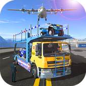 Police Airplane Moto Transport icon