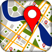 Maps navigation, route finder &amp; live street view icon