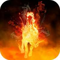 Fire Horse 3D Video Wallpaper