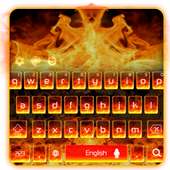 clavier feu flamme