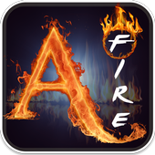 Fire Text Photo Editor icon