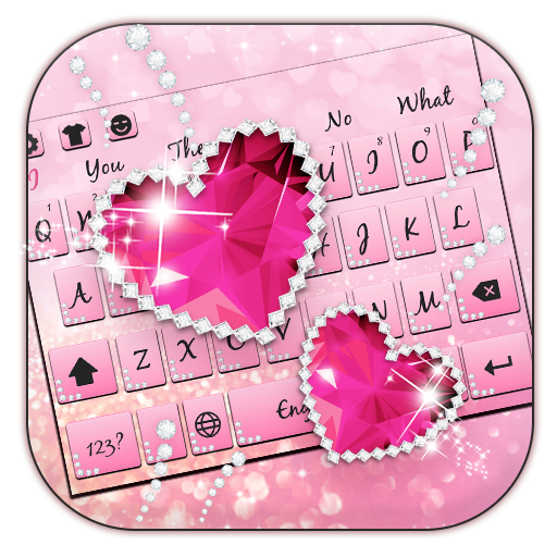 Pink Diamond Love Keyboard icon