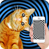 Hypnosis: training cat joke icon